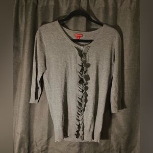 Merona Cardigan | 3/4 length sleeve with ruffles | Fall apparel